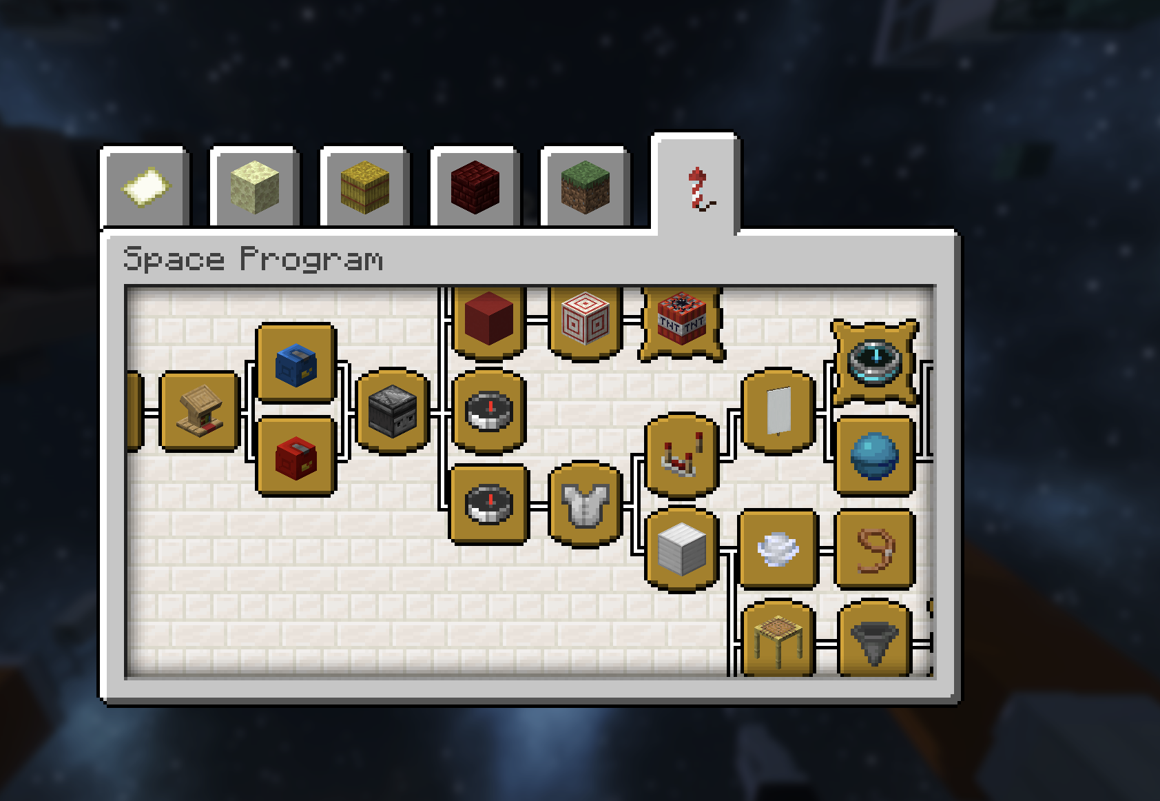 The Space Program advancement tree