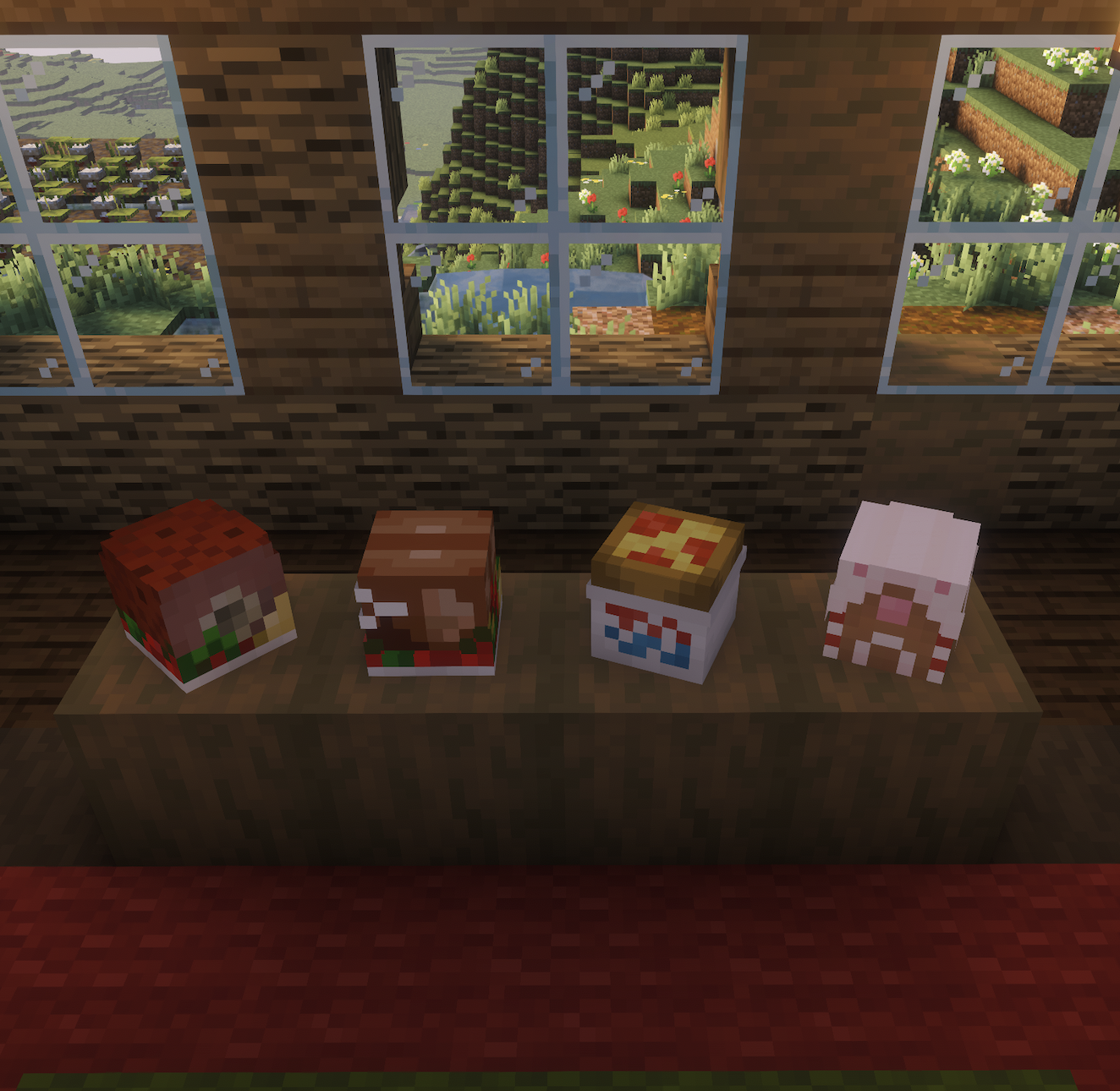 Some foods can be placed and eaten in servings.
