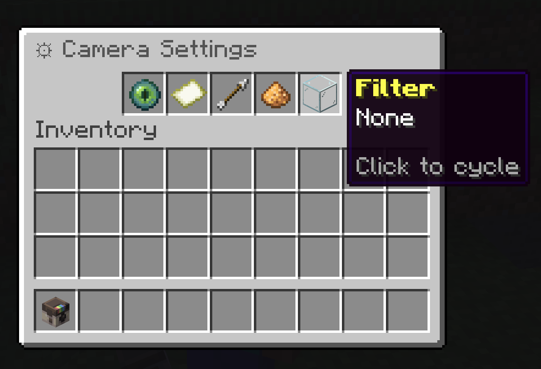 ShutterBug settings menu